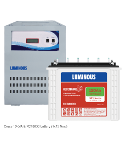 Luminous Combo - Home UPS 10 KVA Cruze+ & Battery 150 Ah RC18000